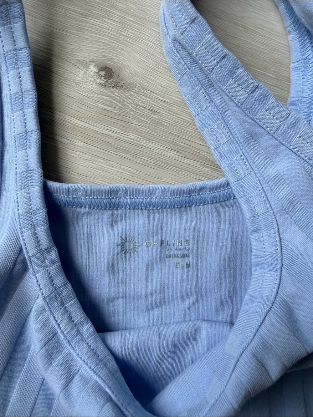 Aerie offline Ribbed Light Blue Tank and Skirt Set - Women - Picture 2 of 6